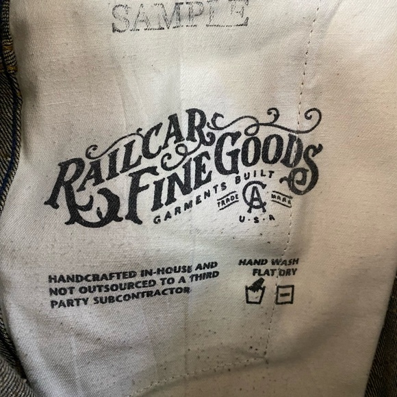 Railcar Fine Goods Denim Flight Trousers size 35 - Picture 8 of 9